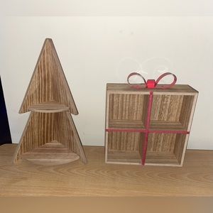 Target Wood Holiday Christmas Shelves
